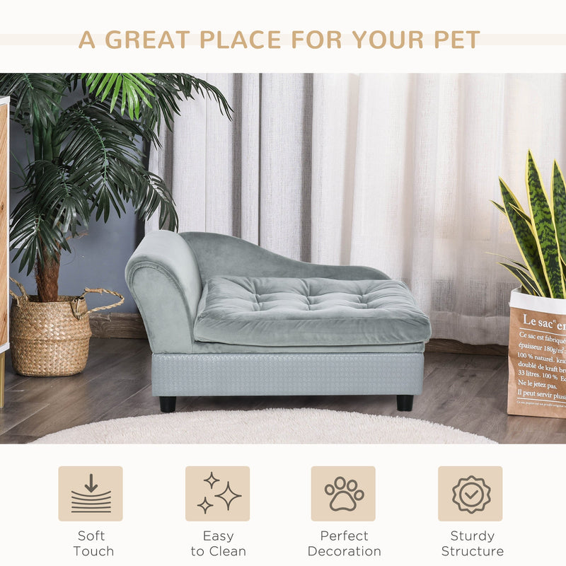 Luxury Small Dog Bed with Hidden Storage - PawHut, photo 8 of 8