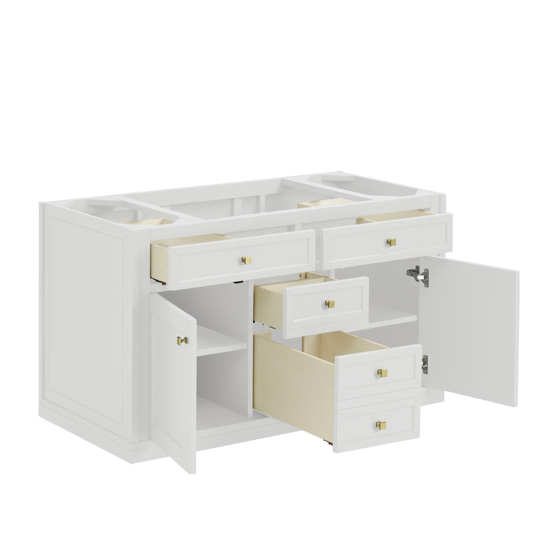 James Martin Chicago 48" Single Vanity Cabinet, Glossy White, view 7