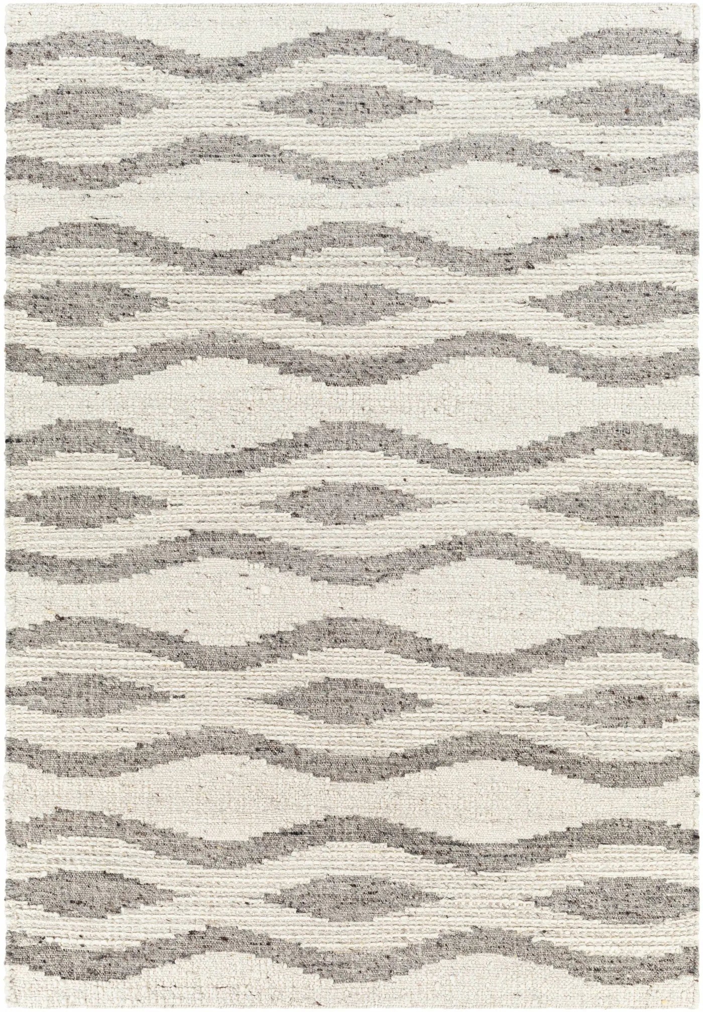 Lavalwaves Hand Woven Flatweave Wool Carpet - Clearance by Boutique Rugs