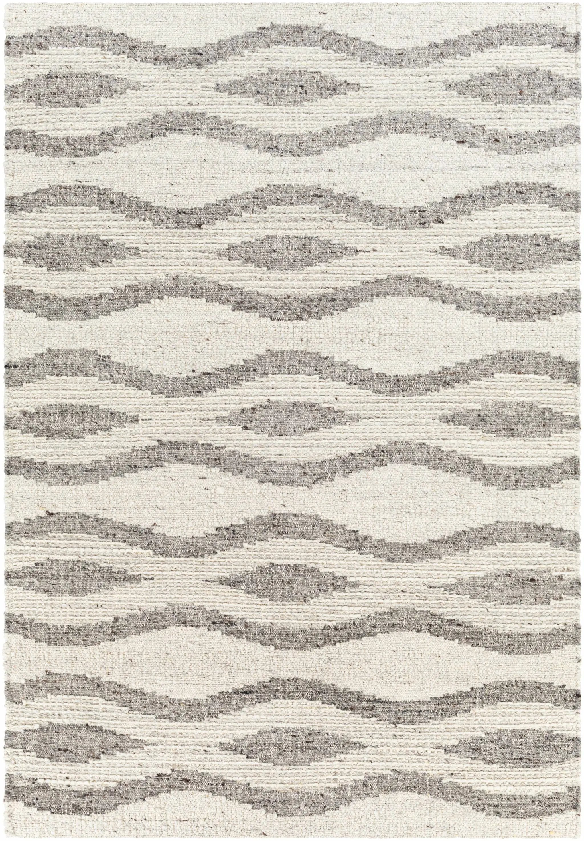 Lavalwaves Hand Woven Flatweave Wool Carpet - Clearance by Boutique Rugs