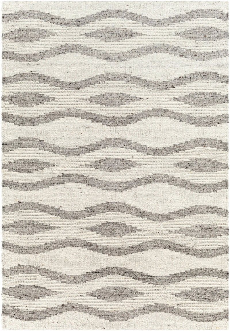 Lavalwaves Hand Woven Flatweave Wool Carpet - Clearance by Boutique Rugs
