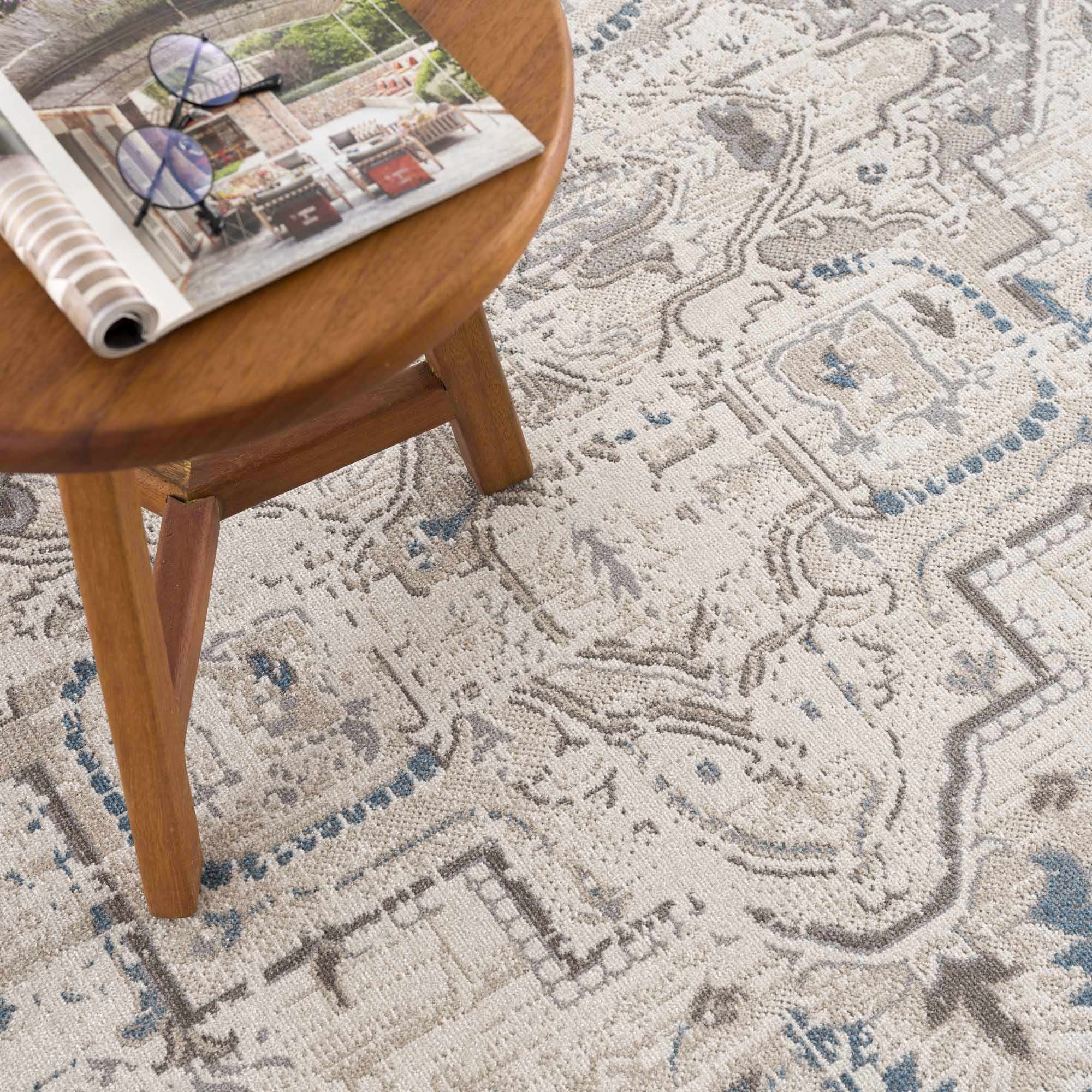 Cabacungan Cream Washable Area Rug - Clearance by Boutique Rugs