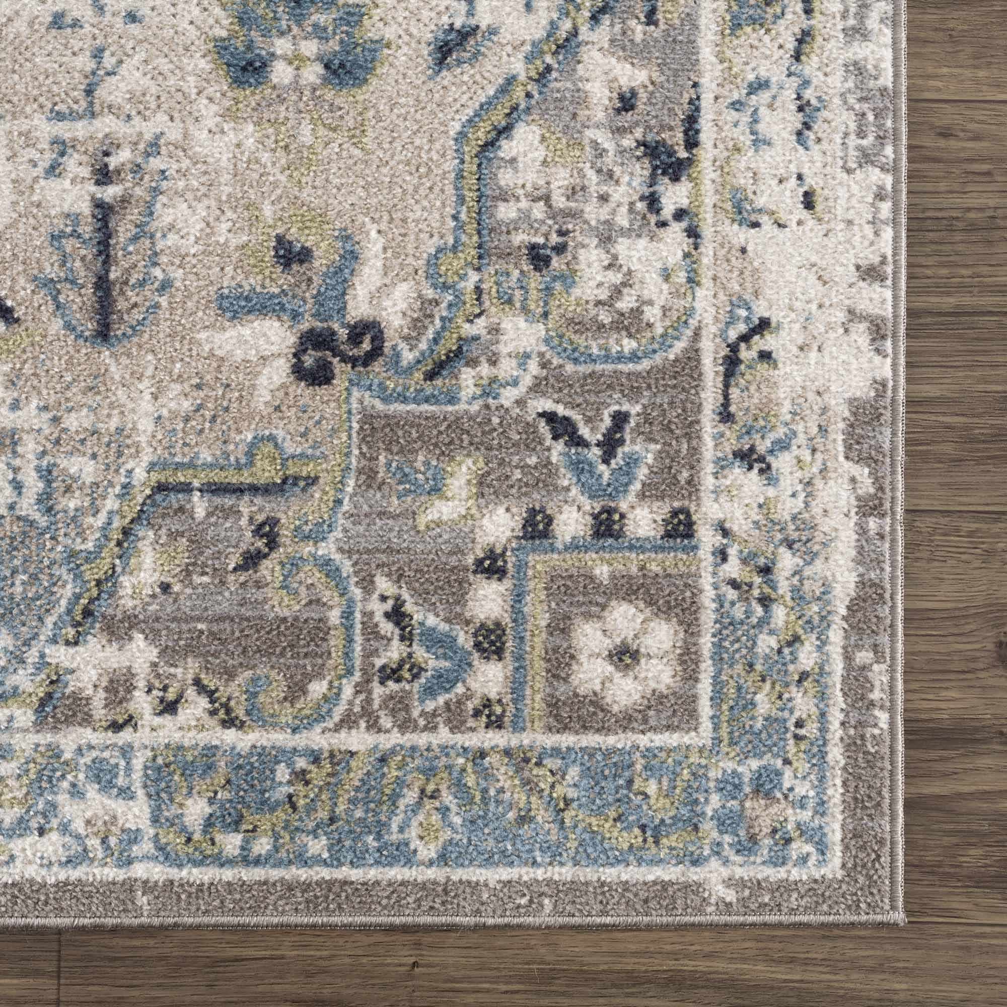 Cabacungan Gray & Blue Washable Area Rug by Boutique Rugs
