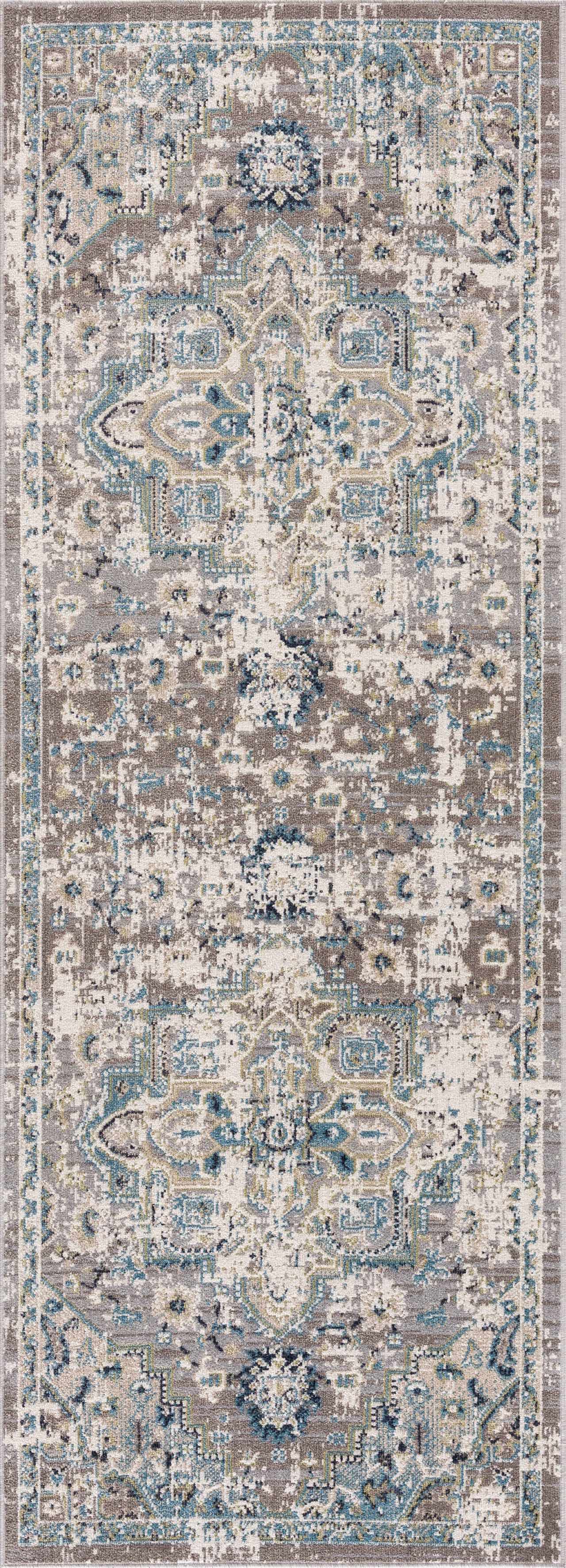 Cabacungan Gray & Blue Washable Area Rug by Boutique Rugs