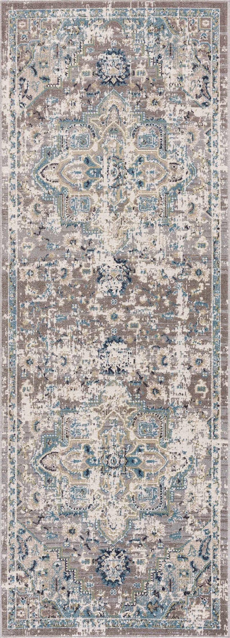 Cabacungan Gray & Blue Washable Area Rug by Boutique Rugs