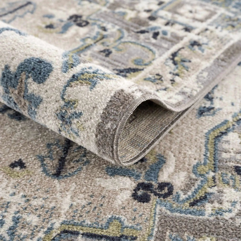 Cabacungan Gray & Blue Washable Area Rug by Boutique Rugs