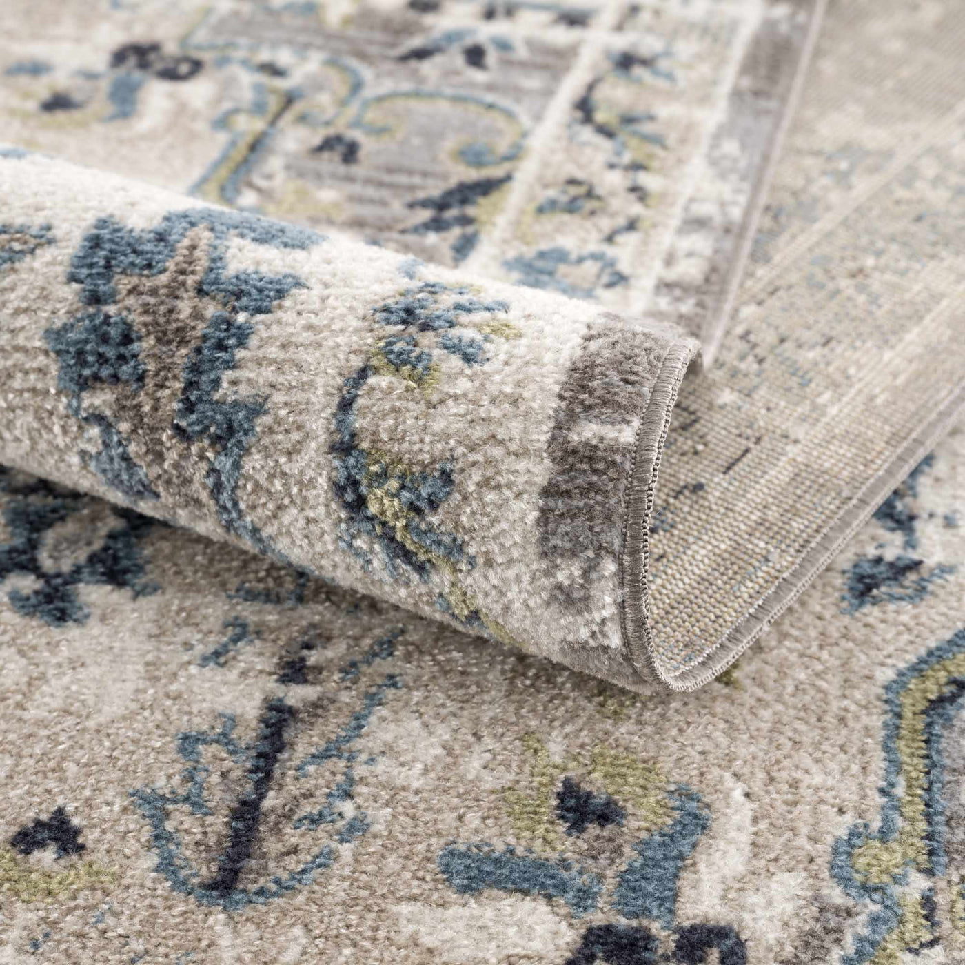 Cabacungan Gray & Blue Washable Area Rug by Boutique Rugs