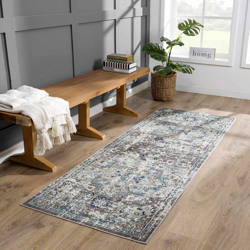 Cabacungan Gray & Blue Washable Area Rug by Boutique Rugs