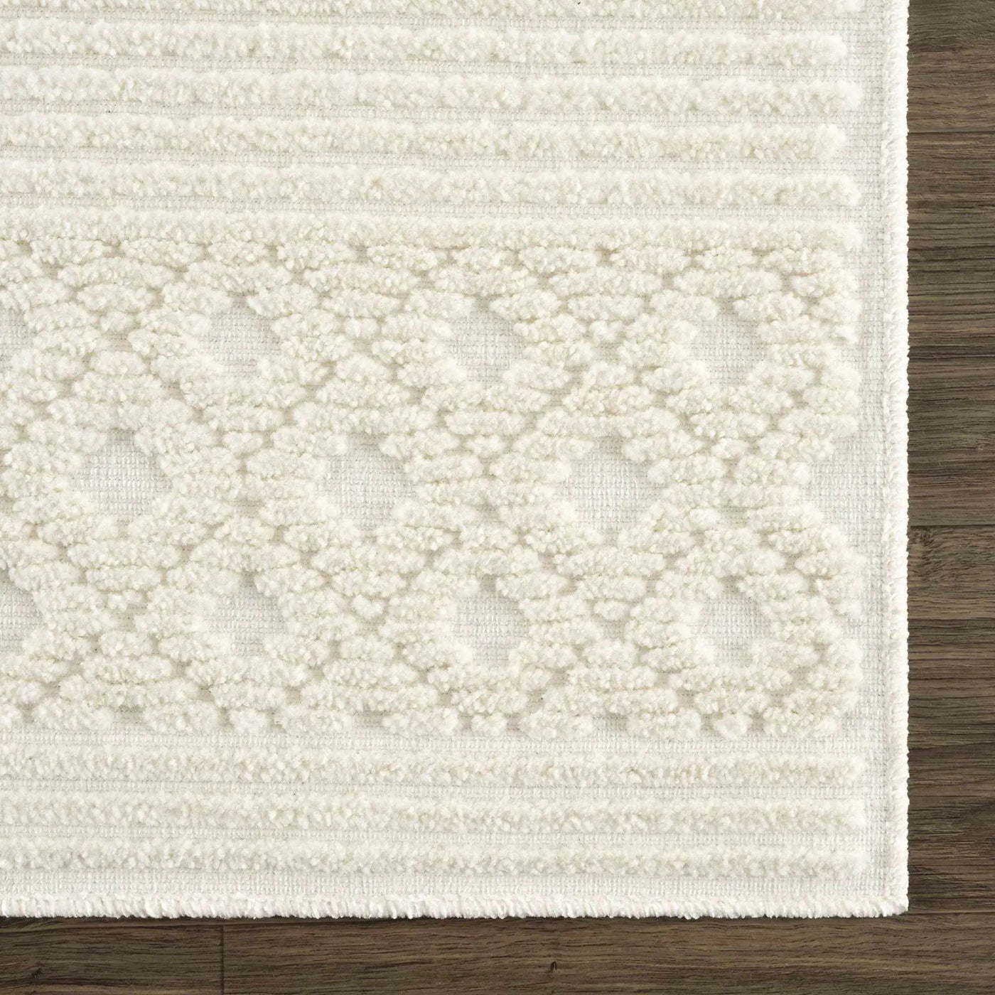 Drago White Washable Area Rug by Boutique Rugs
