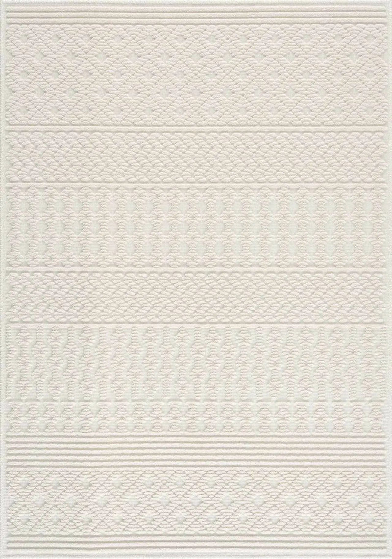 Drago White Washable Area Rug by Boutique Rugs