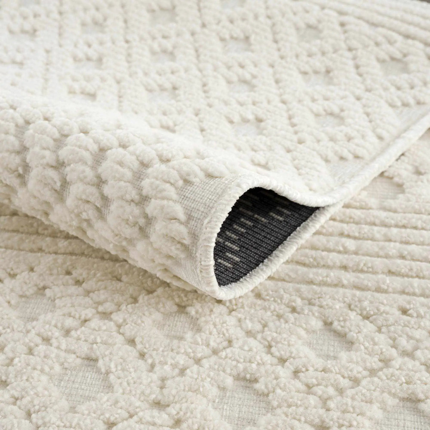 Drago White Washable Area Rug by Boutique Rugs