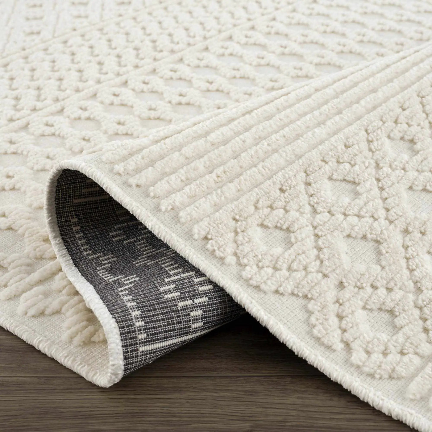 Drago White Washable Area Rug by Boutique Rugs