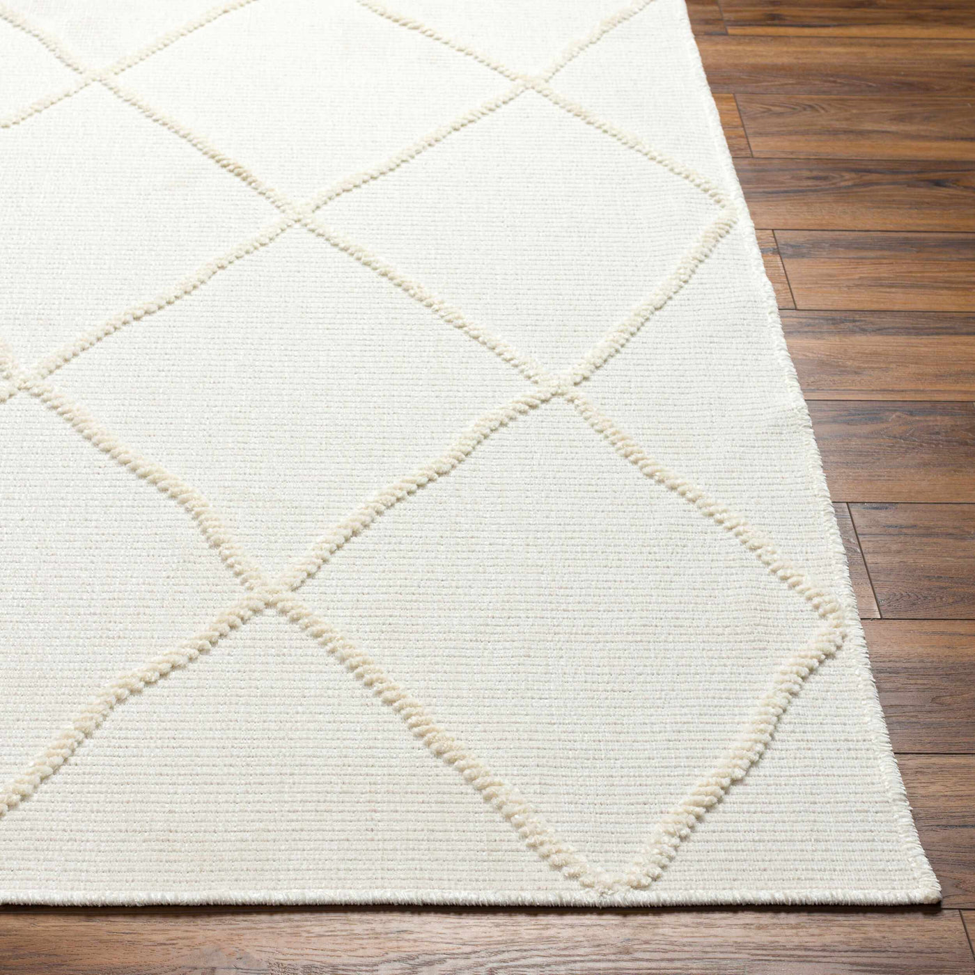 Amani White Washable Rug - Clearance by Boutique Rugs