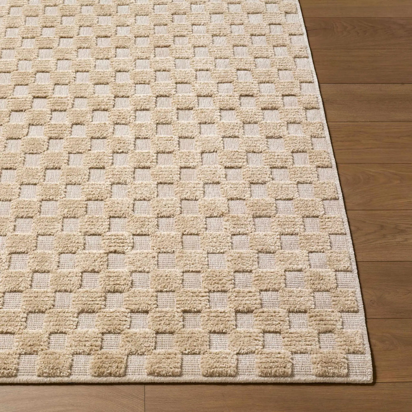 Anthea Beige Washable Area Rug by Boutique Rugs
