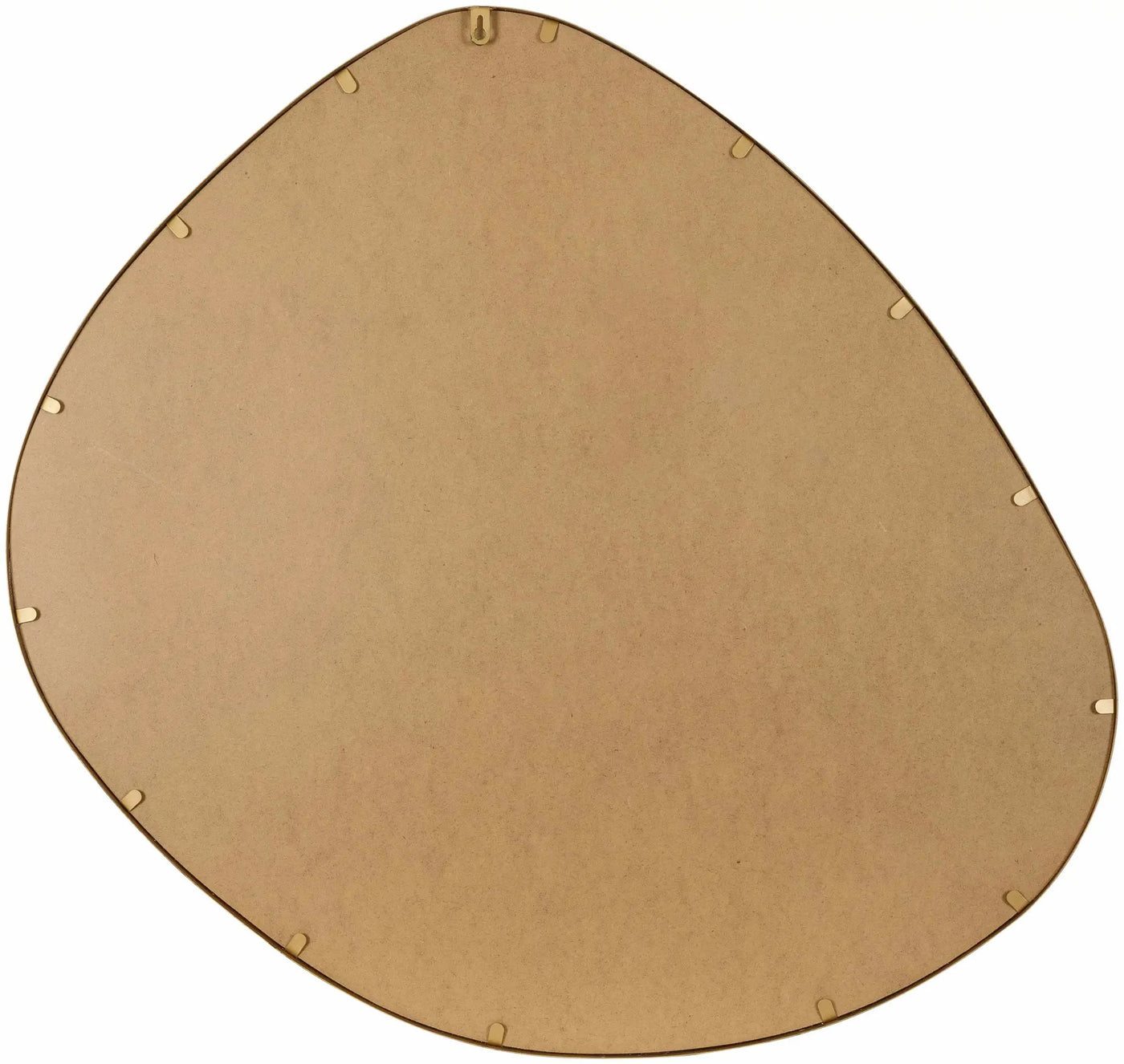 Lochovice Gold Distressed Wood Mirror by Boutique Rugs