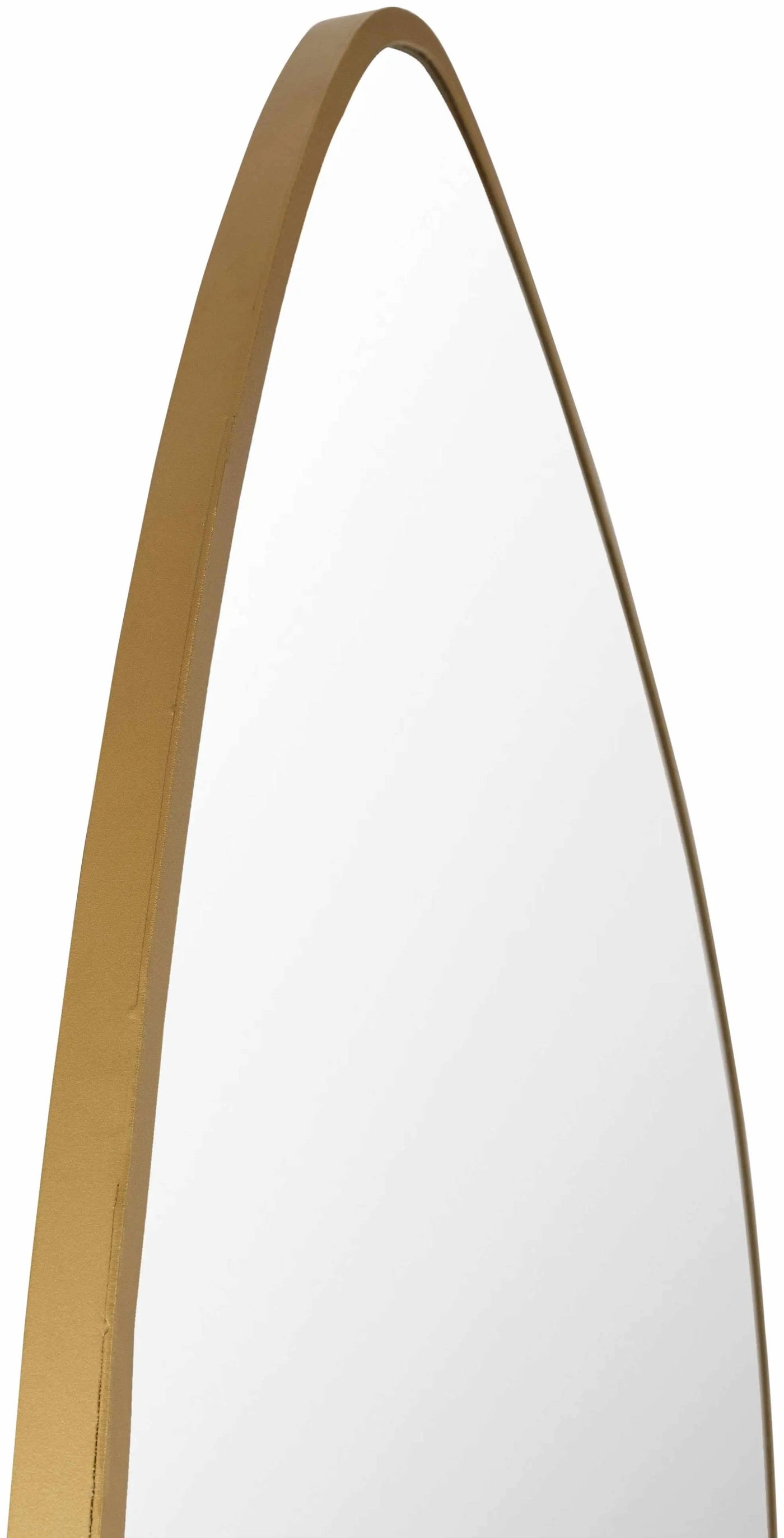 Lochovice Gold Distressed Wood Mirror by Boutique Rugs
