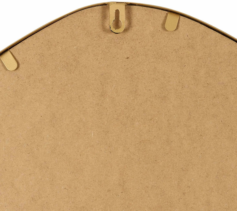 Lochovice Gold Distressed Wood Mirror by Boutique Rugs