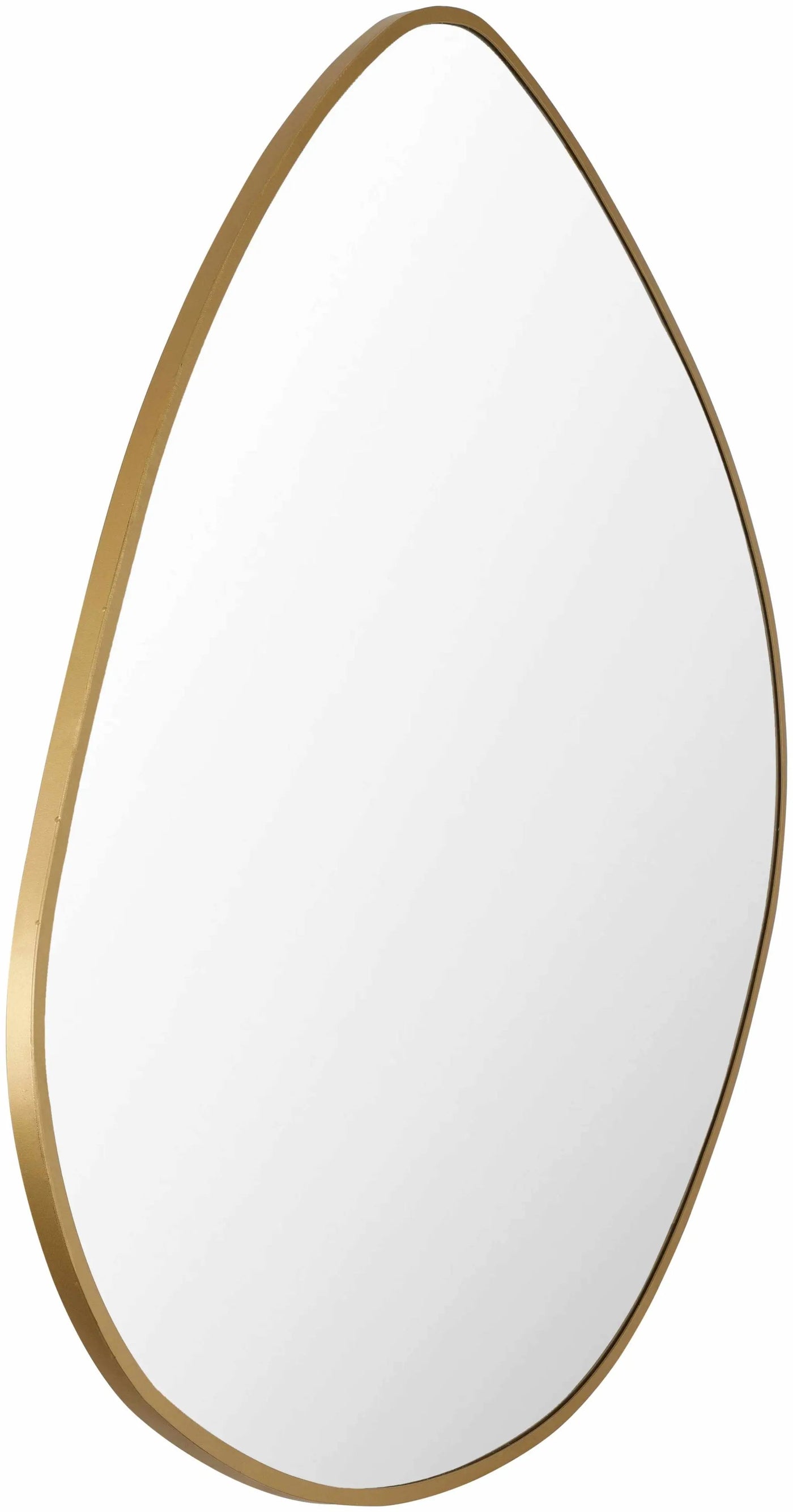 Lochovice Gold Distressed Wood Mirror by Boutique Rugs