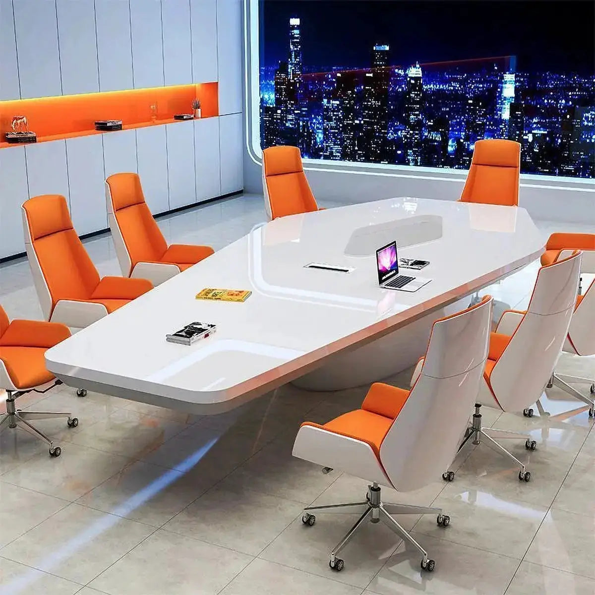 Vertix · Conference Room Table, Tapered Hexagon by Arc Grove