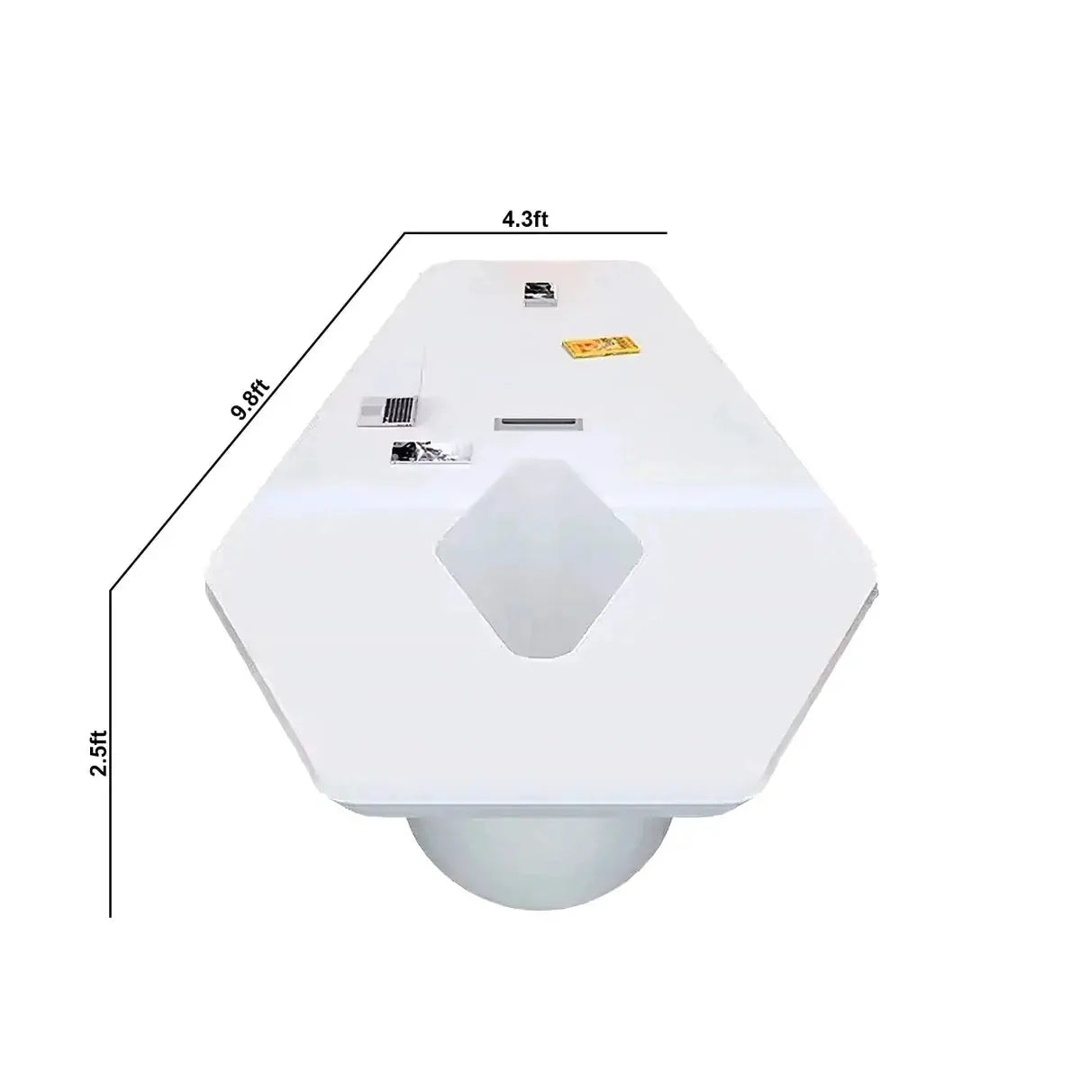 Vertix · Conference Room Table, Tapered Hexagon by Arc Grove
