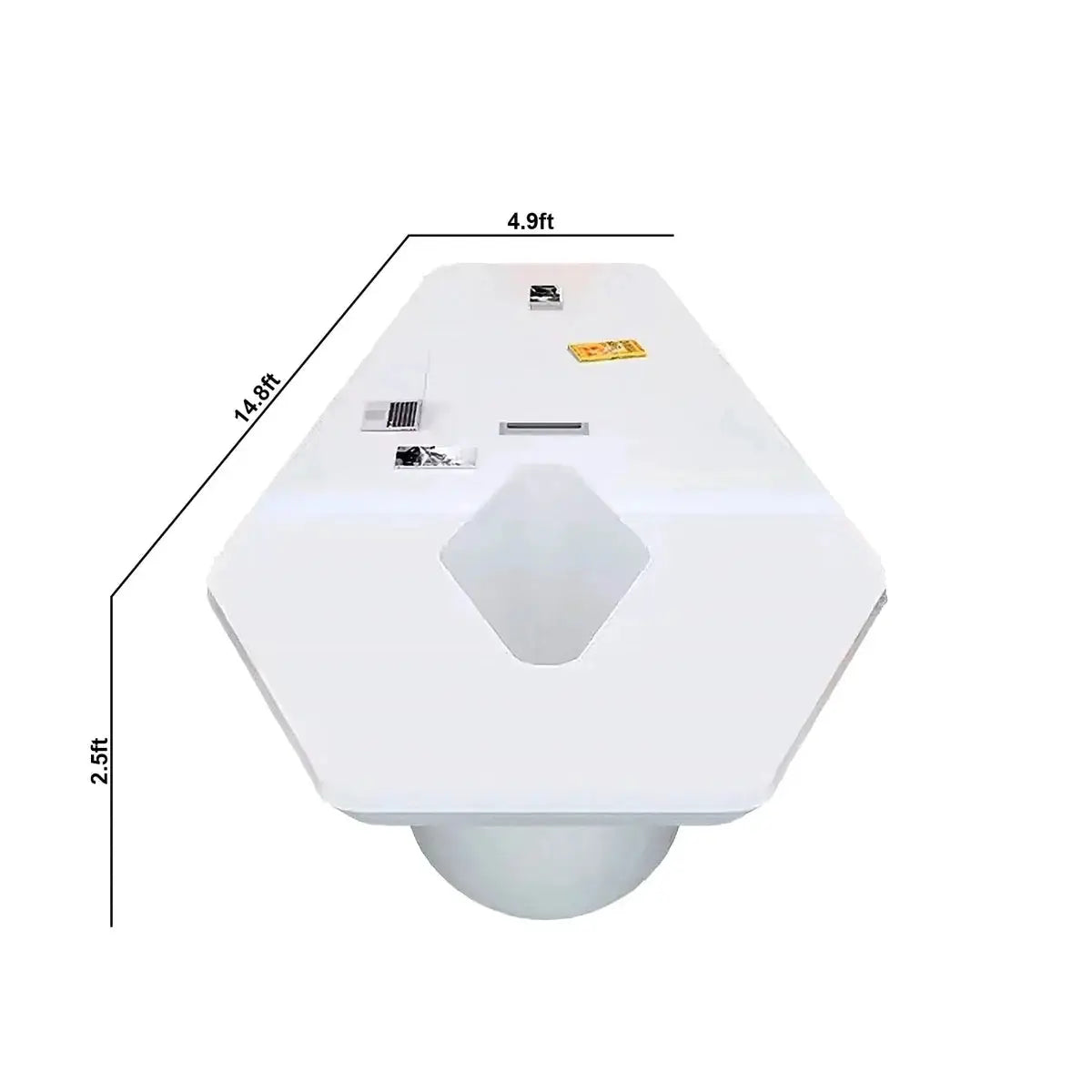 Vertix · Conference Room Table, Tapered Hexagon by Arc Grove