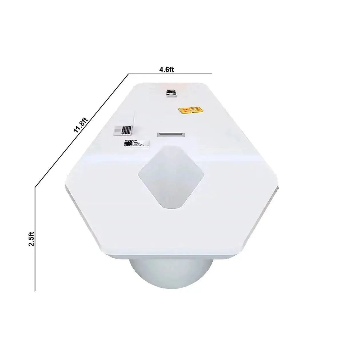 Vertix · Conference Room Table, Tapered Hexagon by Arc Grove