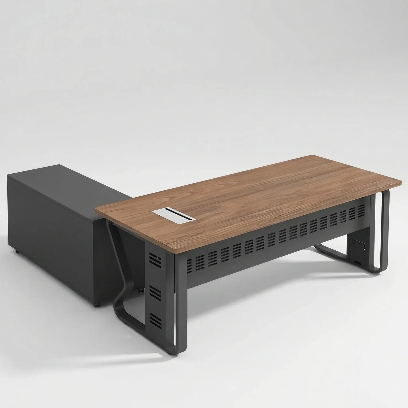 Patton · Executive Desk w/ Mobile Storage by Arc Grove