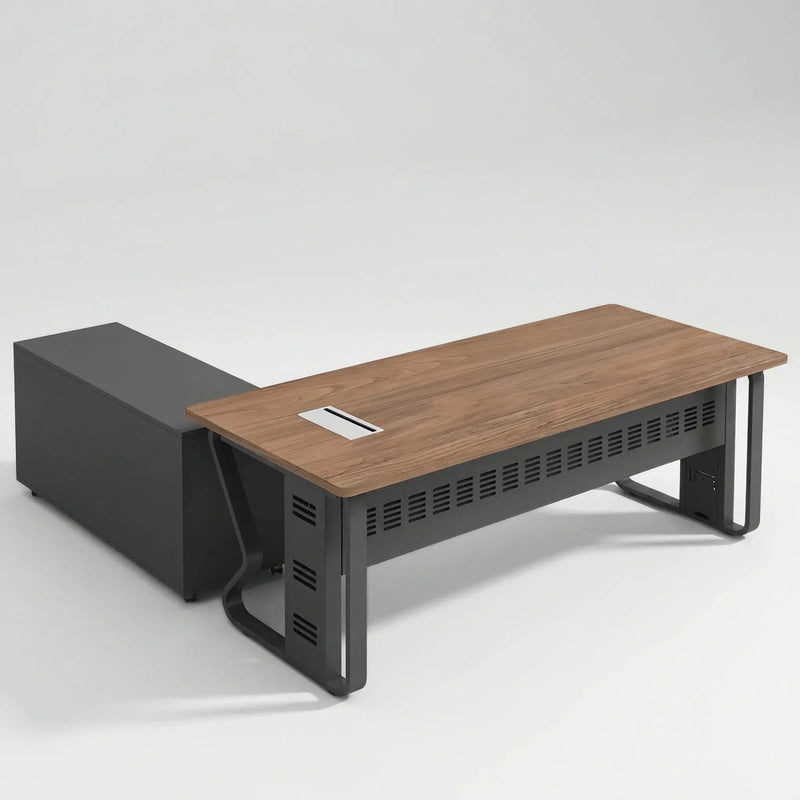 Patton · Executive Desk w/ Mobile Storage by Arc Grove