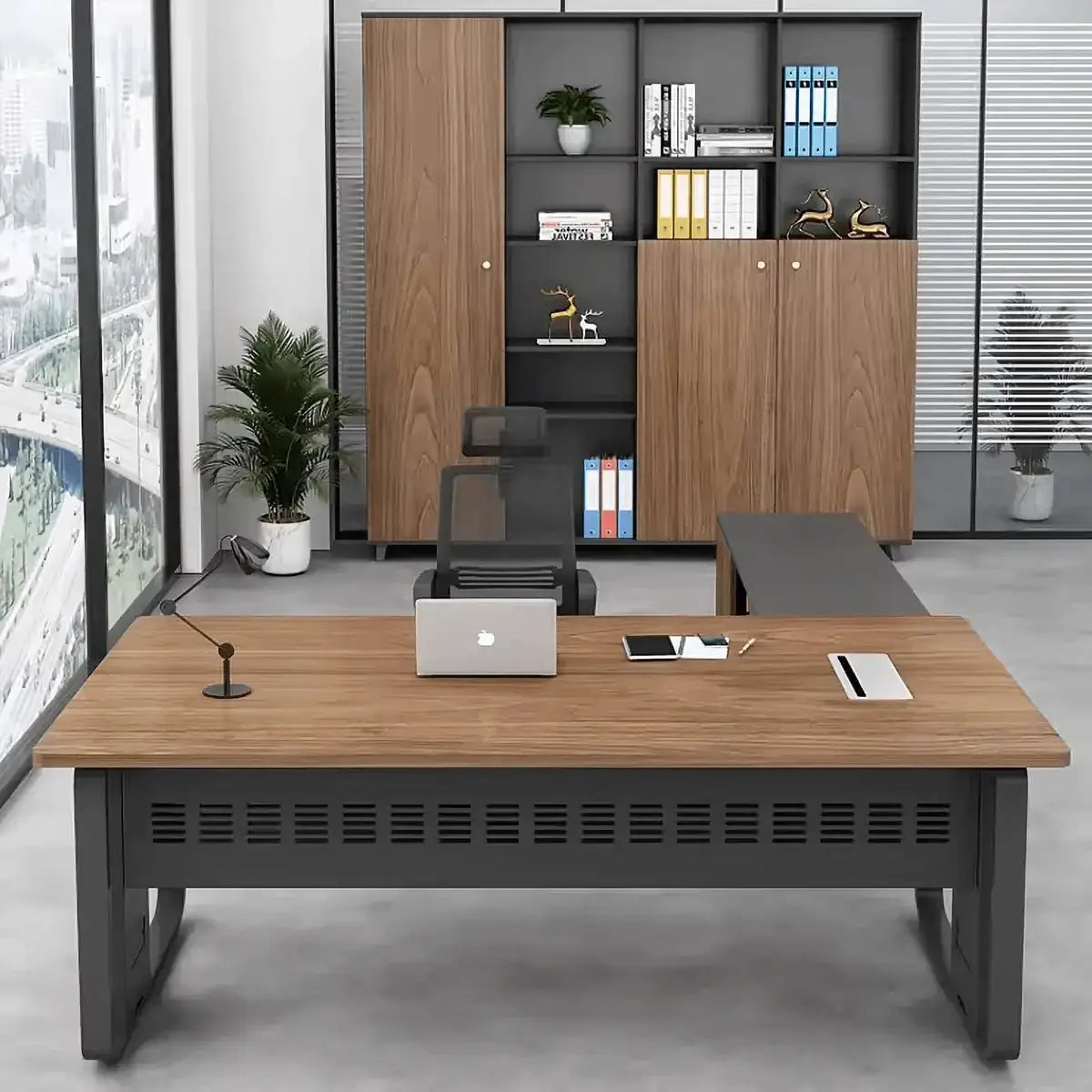 Patton · Executive Desk w/ Mobile Storage by Arc Grove