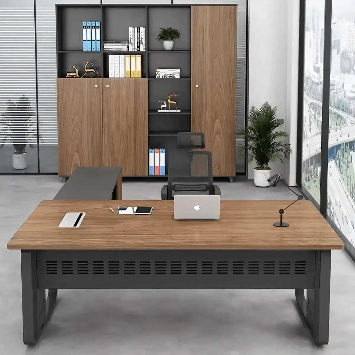 Patton · Executive Desk w/ Mobile Storage by Arc Grove