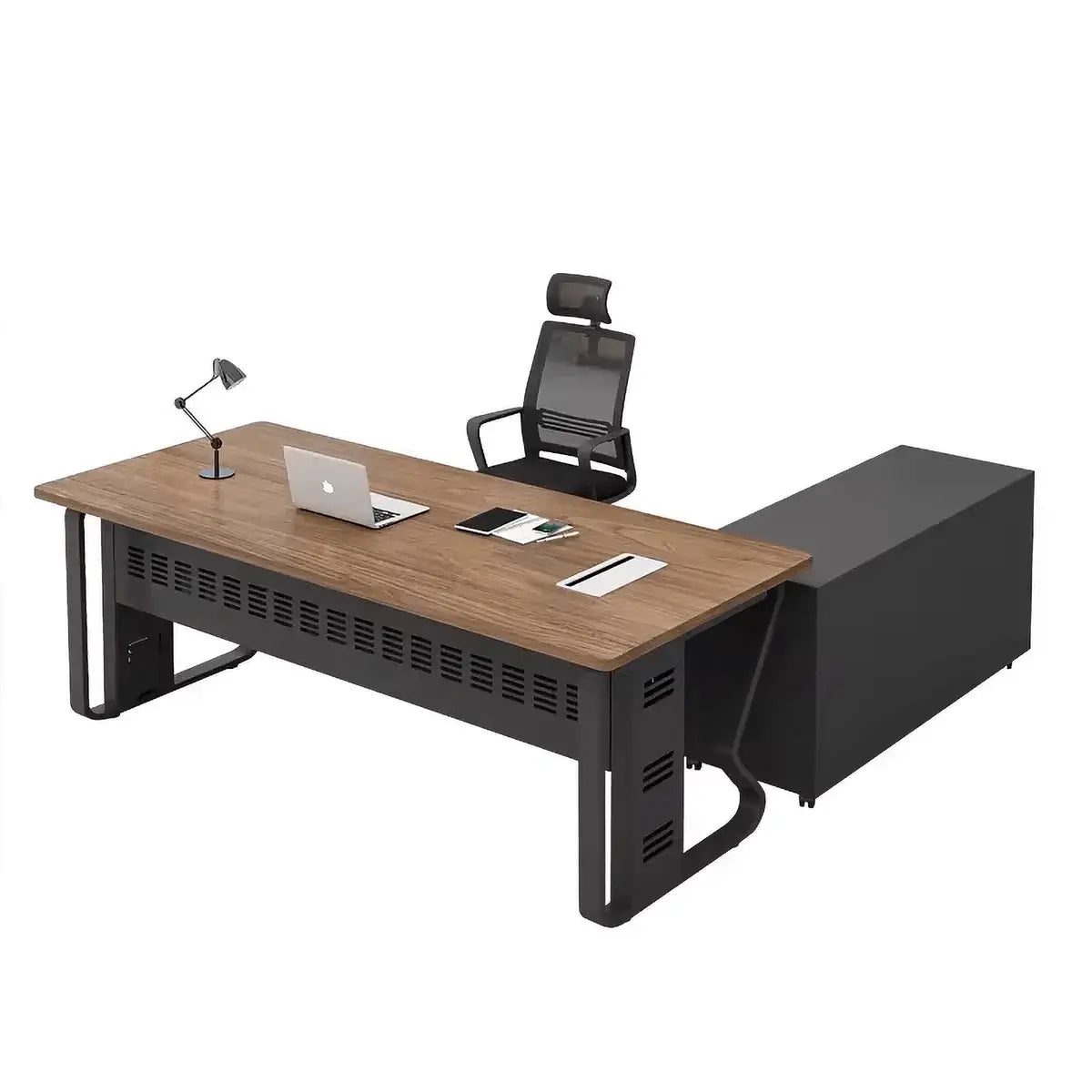 Patton · Executive Desk w/ Mobile Storage by Arc Grove