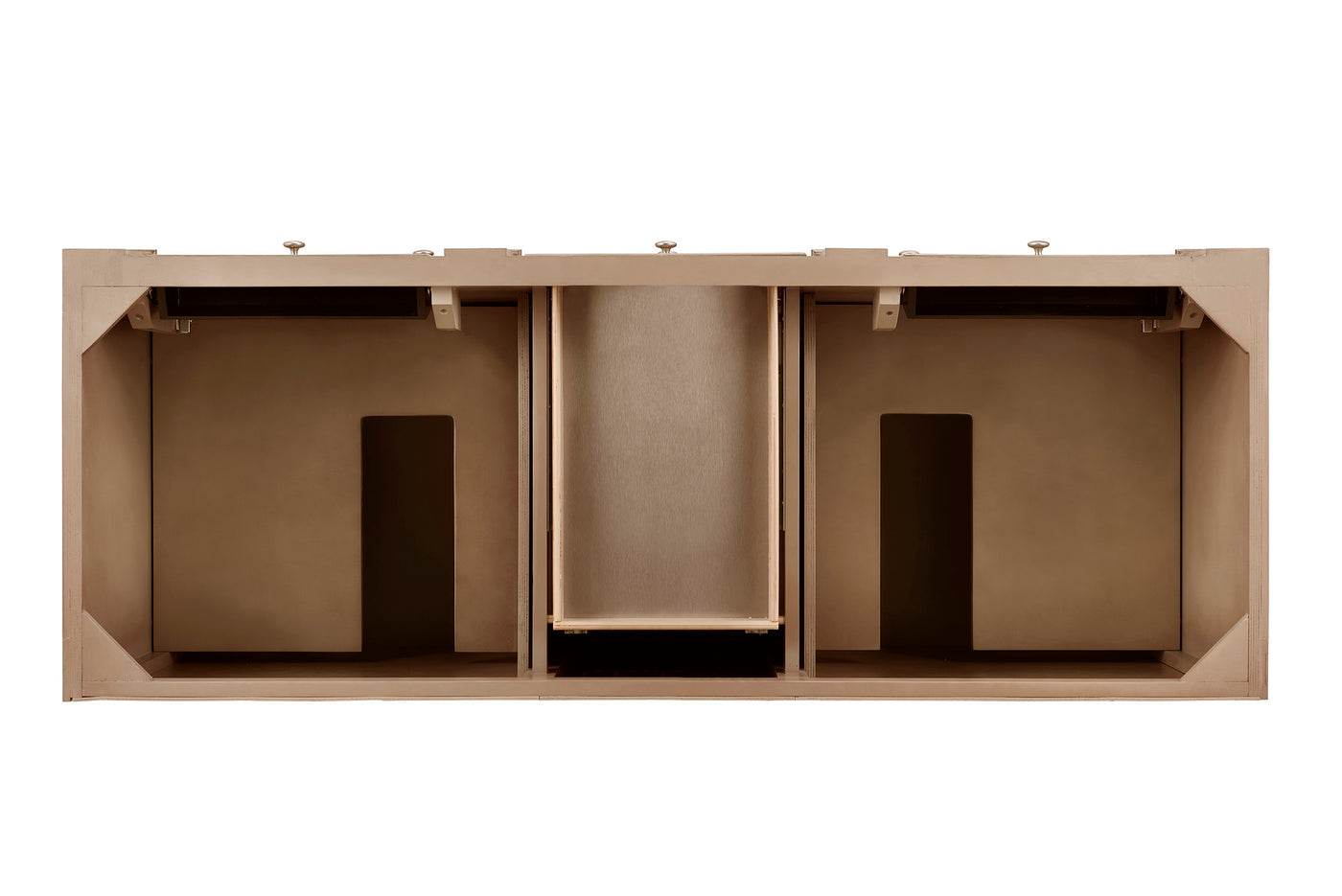 James Martin Bristol 60" Double Bathroom Vanity, Whitewashed Walnut by James Martin