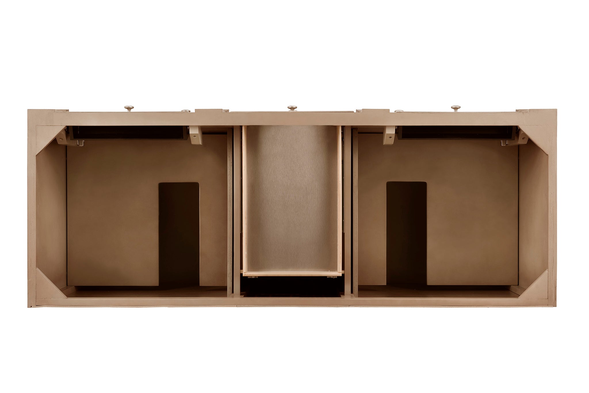 James Martin Bristol 60" Double Bathroom Vanity, Whitewashed Walnut by James Martin