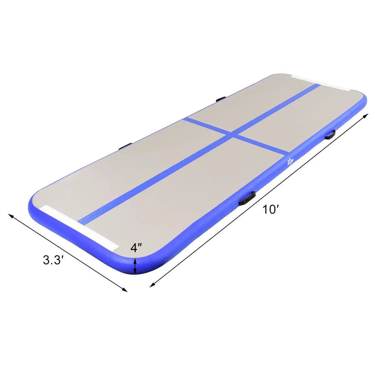 Air Track Inflatable Gymnastics Tumbling Floor Mats with Pump by DirectDeals