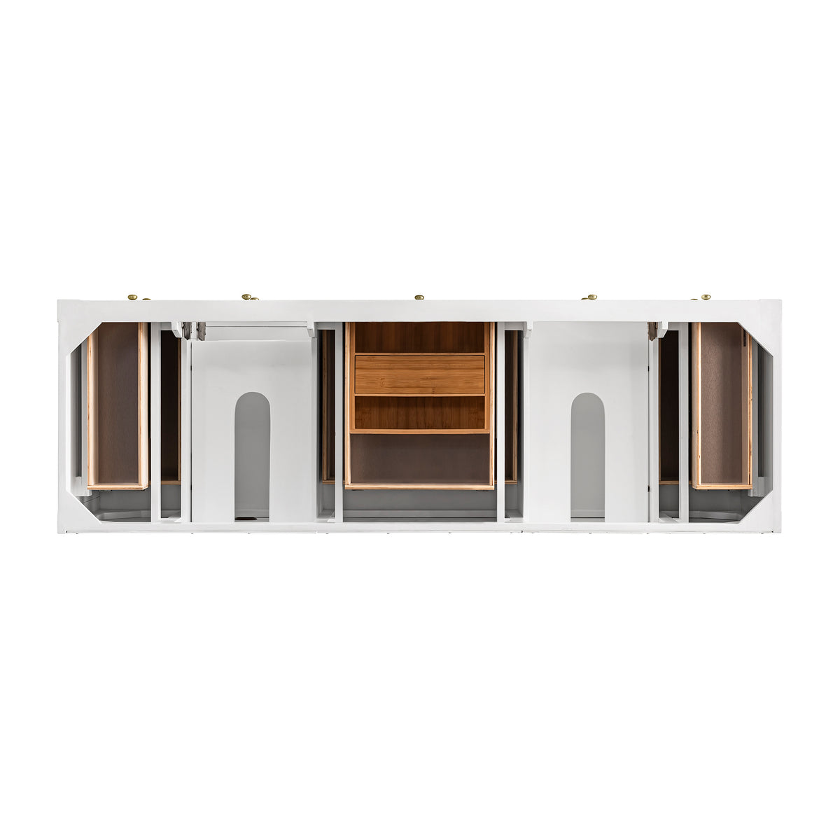 James Martin Breckenridge 72" Double Bathroom Vanity, Bright White, view 22