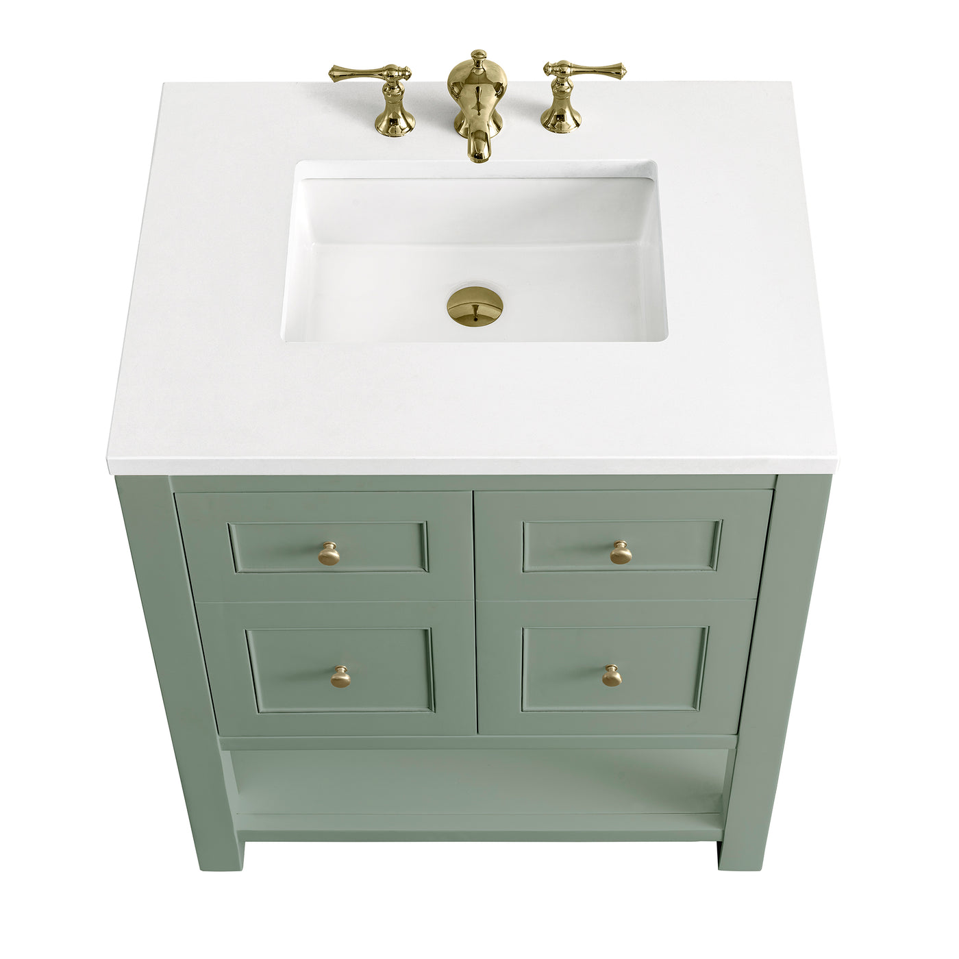 James Martin Breckenridge 30" Single Bathroom Vanity, Smokey Celadon, view 26