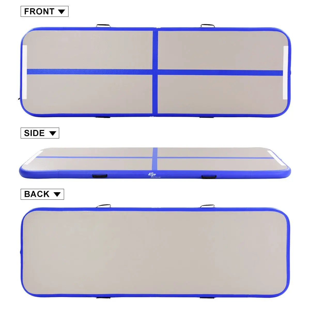 Air Track Inflatable Gymnastics Tumbling Floor Mats with Pump by DirectDeals