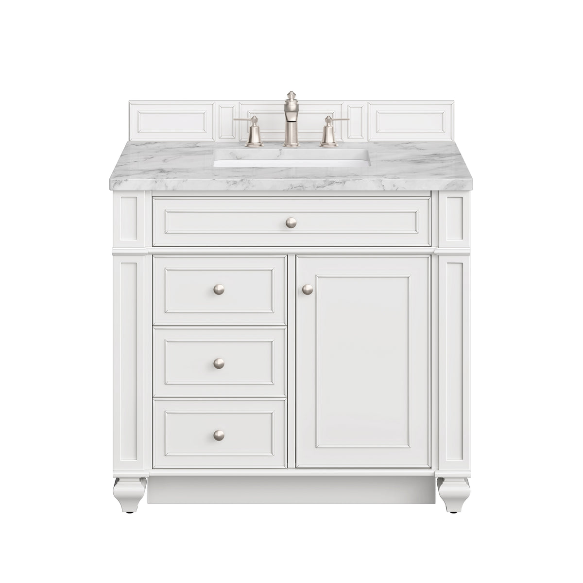 James Martin Bristol 36" Single Bathroom Vanity, Bright White, view 31