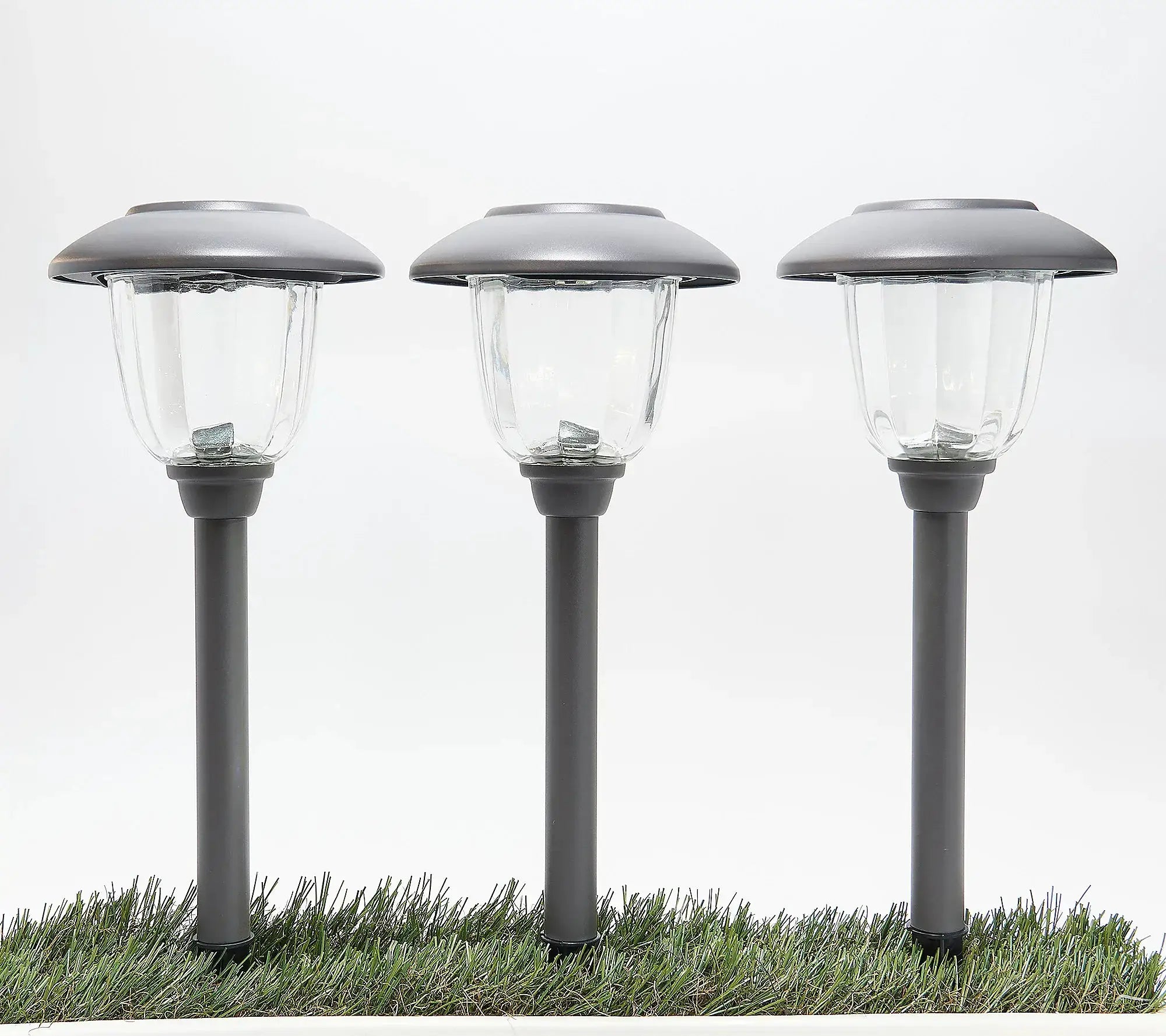 Energizer 8 Pack Color On Demand Solar Pathway Lights Outdoor-Stainless Steel(5 Colors) by Outdoor Solar Outlet