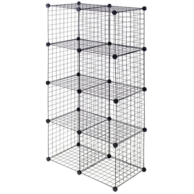 DIY 8 Cube Grid Wire Cube Shelves by DirectDeals