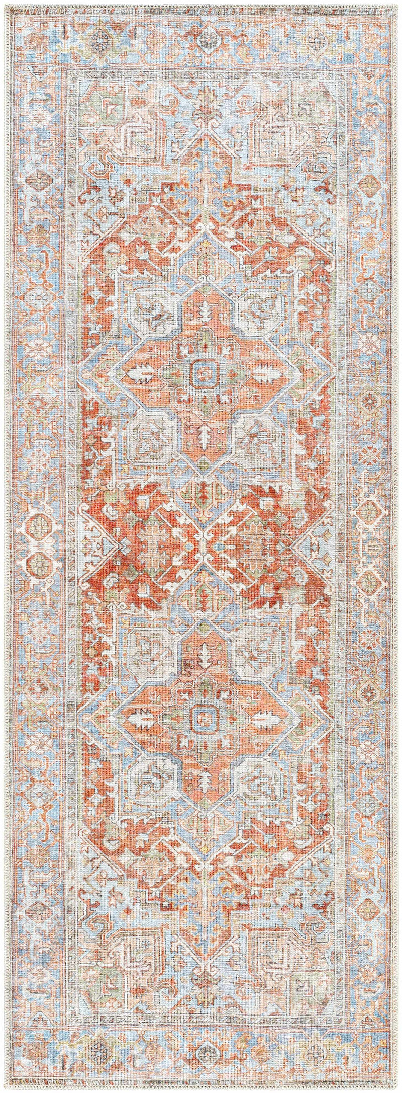 Rust Maayon Washable Rug by Boutique Rugs