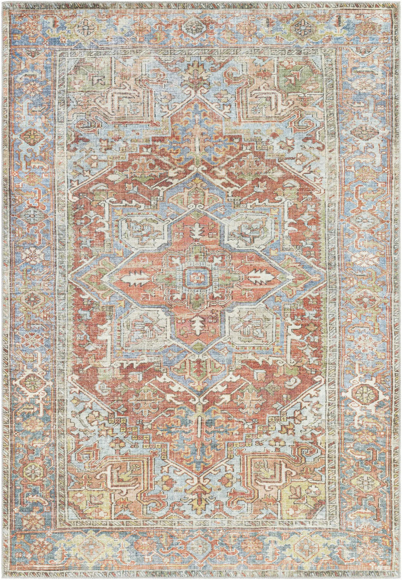Rust Maayon Washable Rug by Boutique Rugs