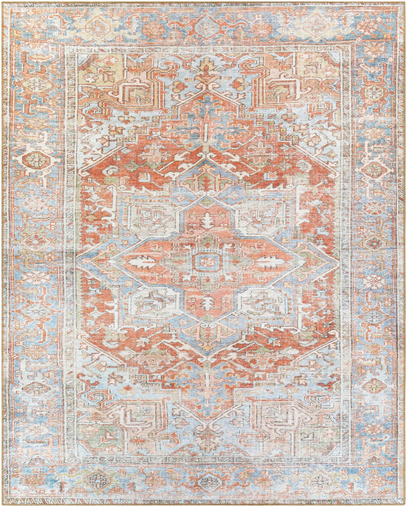 Rust Maayon Washable Rug by Boutique Rugs