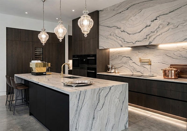 Macaubas Select Polished Quartzite Slab Random room scene