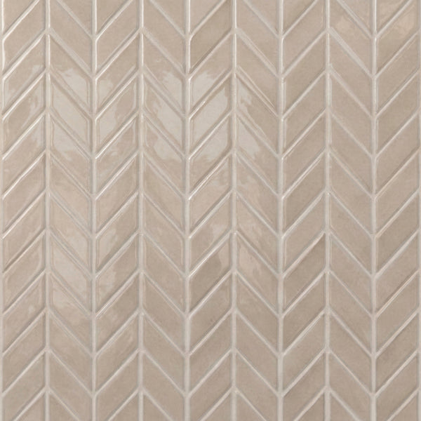 Acorn Glossy Chevron Ceramic Tiles 2x6