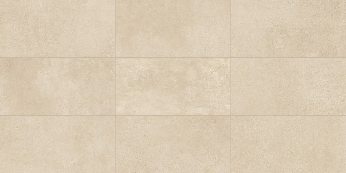 Made.in Heritage Beige Anti-Slip Grip Concrete Look Porcelain Tiles 12x24 by landmarkceramics
