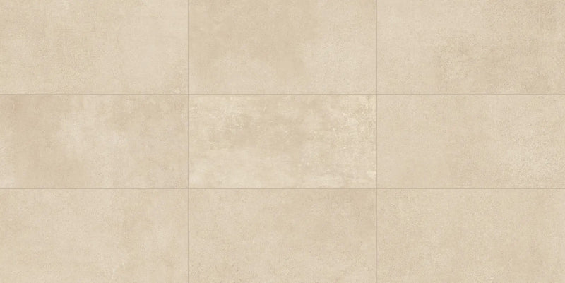 Made.in Heritage Beige Concrete Look Porcelain Tiles 12x24 by landmarkceramics