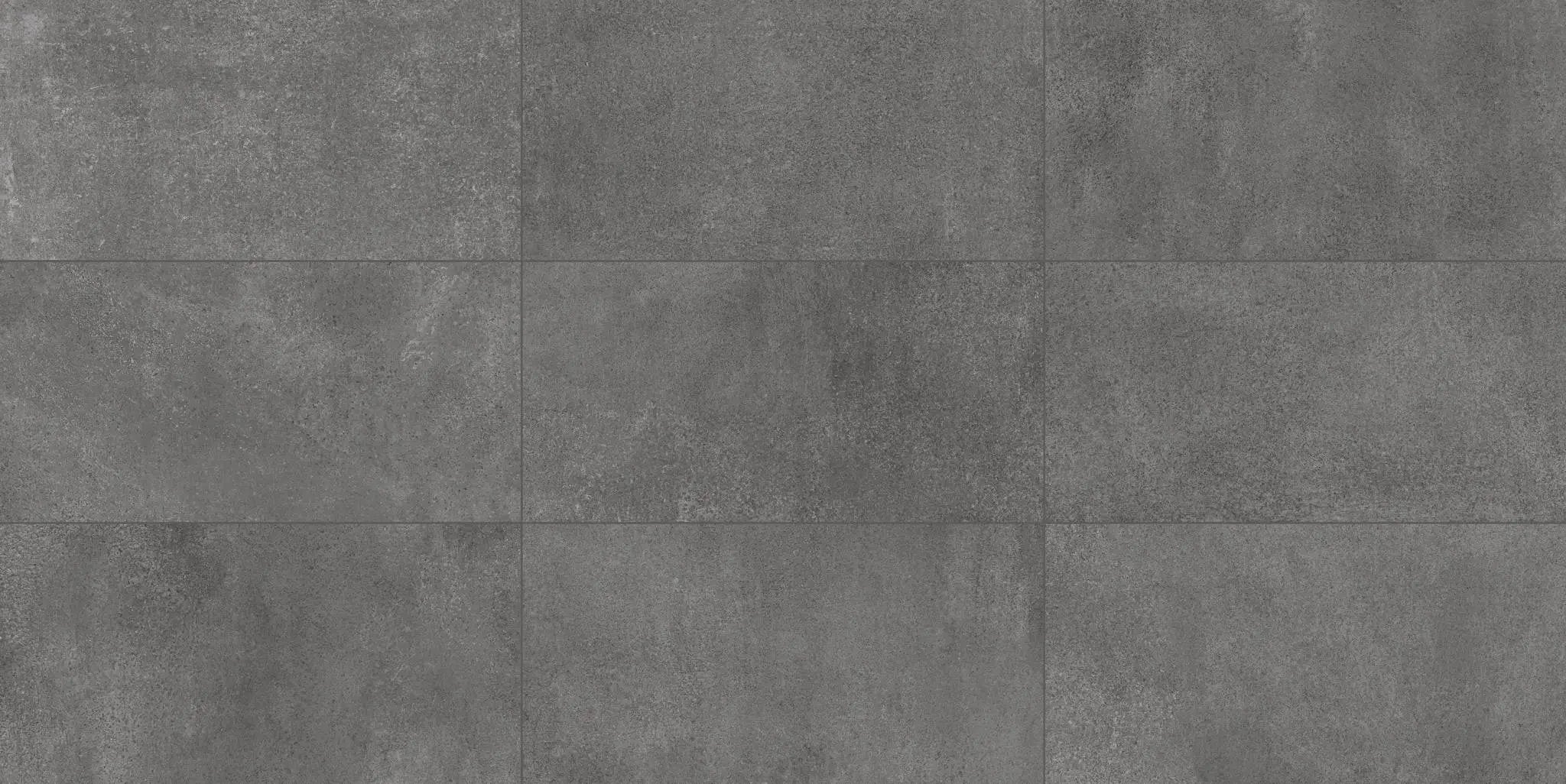 Made.in Liberty Black Concrete Look Porcelain Tiles 12x24 by landmarkceramics