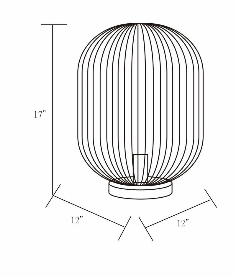 Madoc Table Lamp - Clearance, dimensions drawing