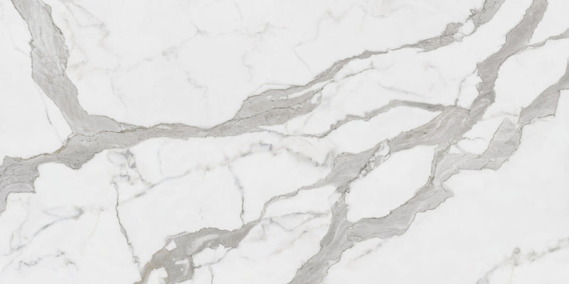 Maestro Bernini Classico Polished Marble Look Porcelain Panel 30x60 6mm close up